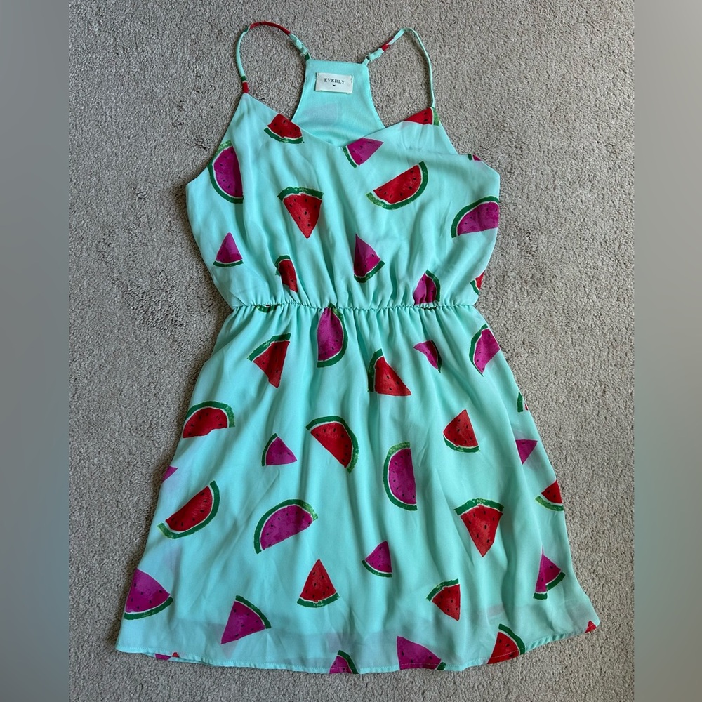 Everly Blue and Watermelon Sundress